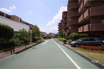 敷地南側の前面道路