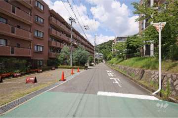 敷地東側の前面道路