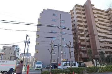 町屋ビューハイツの外観（北側から）