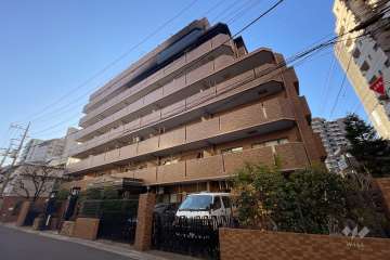 ダイアパレスグランデージ千住大橋の外観（北東側から）