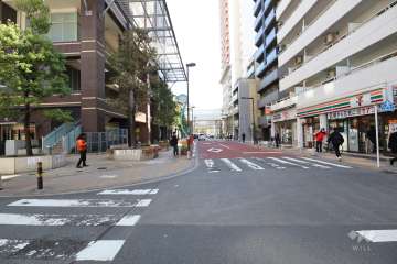 敷地南西側前面道路（北西側から）