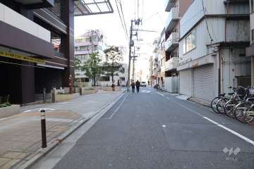 敷地北東側前面道路（南東側から）