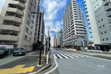 敷地北東側の前面道路