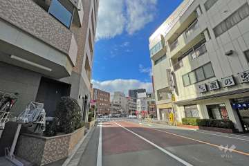 敷地の北側道路（東側から）