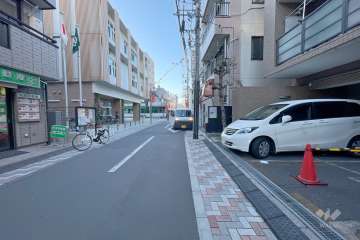 敷地南側の前面道路
