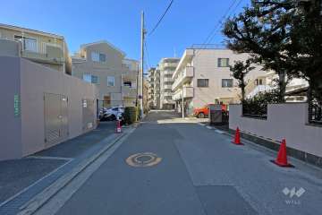 敷地の北側道路（東側から）