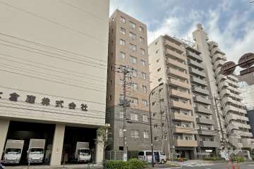 ベルジェ田端の外観（北東側から）