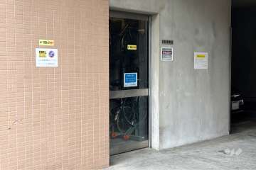 駐輪場の出入り口
