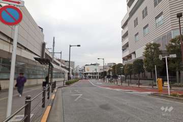敷地南東側の前面道路