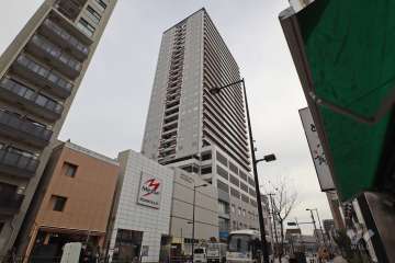ブランズタワー南千住の外観(北西側)から