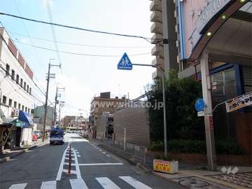 敷地北側の前面道路