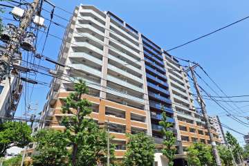 クレヴィア南千住の外観（南西側から）