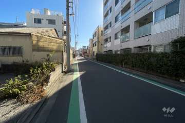 敷地東側の前面道路　