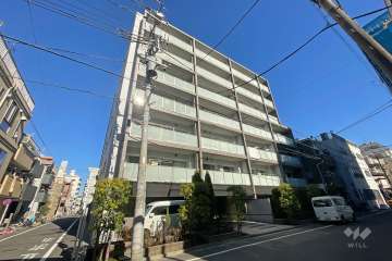 プレシス東日暮里リシェーナの外観（南西側から）