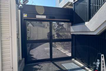 駐輪場の出入り口