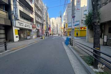 敷地南西側の前面道路　