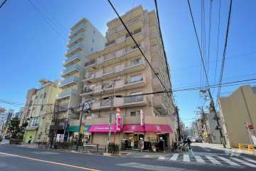 日暮里ダイヤモンドマンションの外観（北西側から）