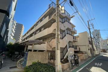 リーフハイツ西日暮里の外観（北西側から）