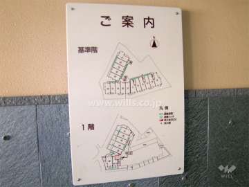 メロディーハイム池田の敷地配置図