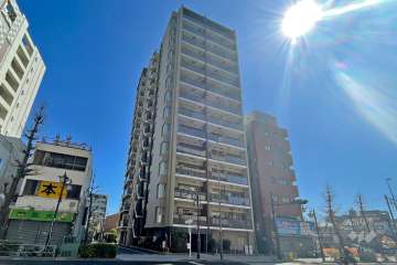 プレシス東京三ノ輪の外観（北西側から）