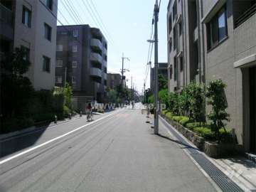 敷地東側の南北の通り