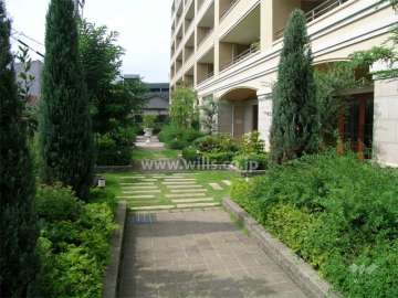 敷地南側の庭園