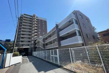 サンクレイドル竹ノ塚パラディナーレの外観（北西側から）