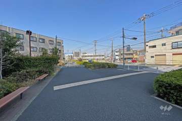 敷地の北側道路（東側から）