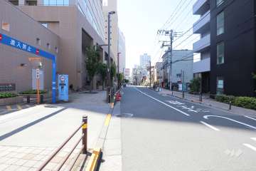 敷地西側の前面道路　　