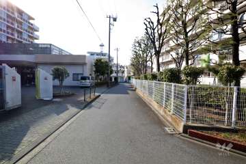 敷地南側の前面道路