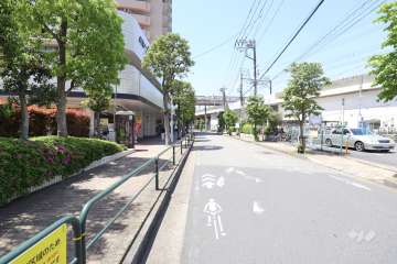 敷地北側の前面道路