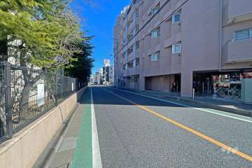 敷地北西側前面道路（南西側から）