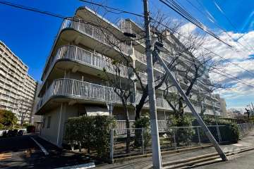 中川ビューハイツの外観（北西側から）