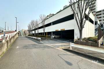 敷地の北側前面道路（西側から）