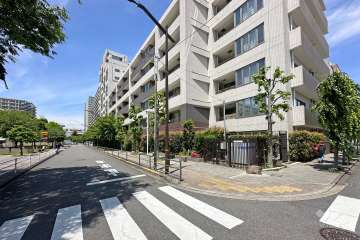 敷地南側の前面道路（東側から）