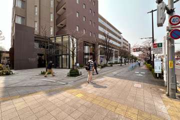 敷地北側の前面道路（東側から）