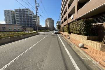 敷地南側の前面道路