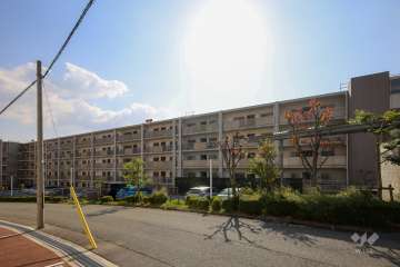 ビューグランデ池田五月丘の外観（北側から）