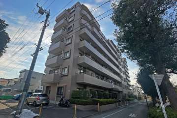 バームハイツ東綾瀬公園の外観（北西側から）