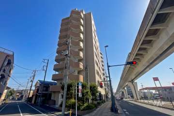 グラード舎人の外観（北側から）