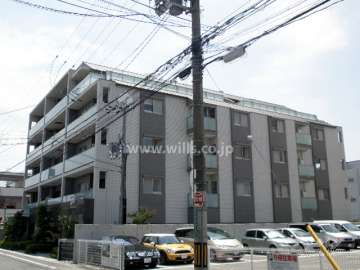 アパガーデンコート箕面牧落の外観(北東側から)