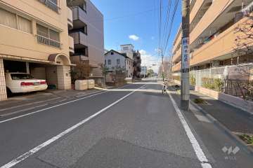 敷地北側の前面道路