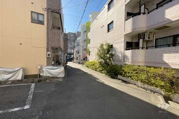 敷地南東側の前面道路　