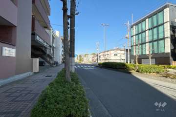 敷地北側の前面道路　