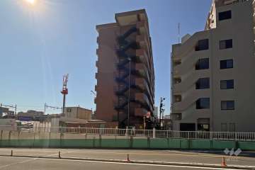 北千住コーポの外観（北西側から）