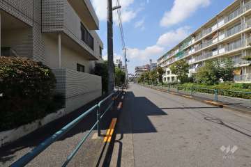 敷地北側の前面道路（東側から）
