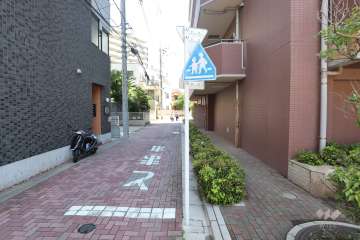 敷地北西側の前面道路　