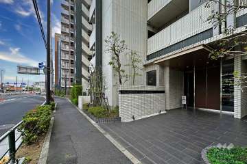 敷地北側の前面道路（西側から）