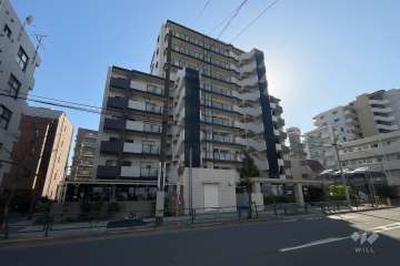 エクセレントシティ綾瀬オアシスコートの外観（北東側から）