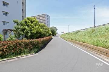 東側前面道路(南側から)